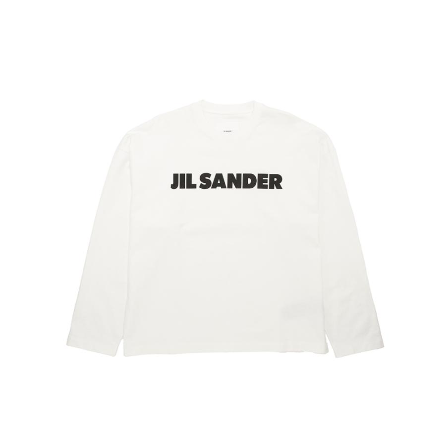 JIL SANDER+ ジルサンダー プラス 長袖 ロンT ホワイト 新品 XS JIL SANDER（ジルサンダー） ロンT メンズ ロゴ フロントロゴ プリント