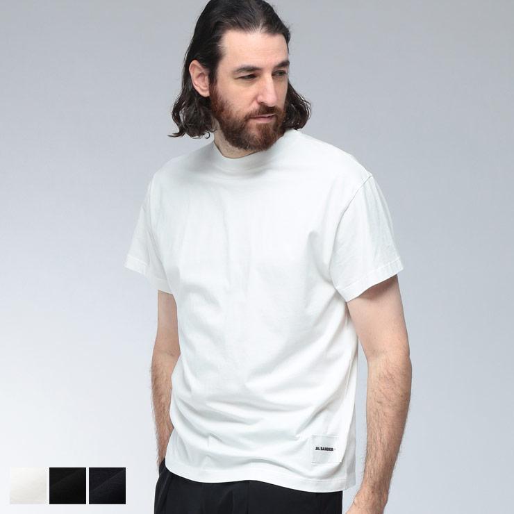 JIL SANDER（ジルサンダー） Tシャツ メンズ ロゴ タグ クルーネック