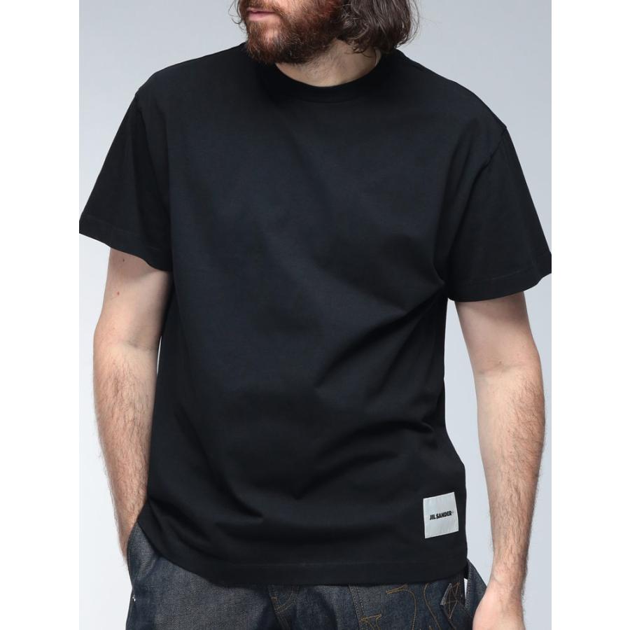 JIL SANDER（ジルサンダー） Tシャツ メンズ ロゴ タグ クルーネック