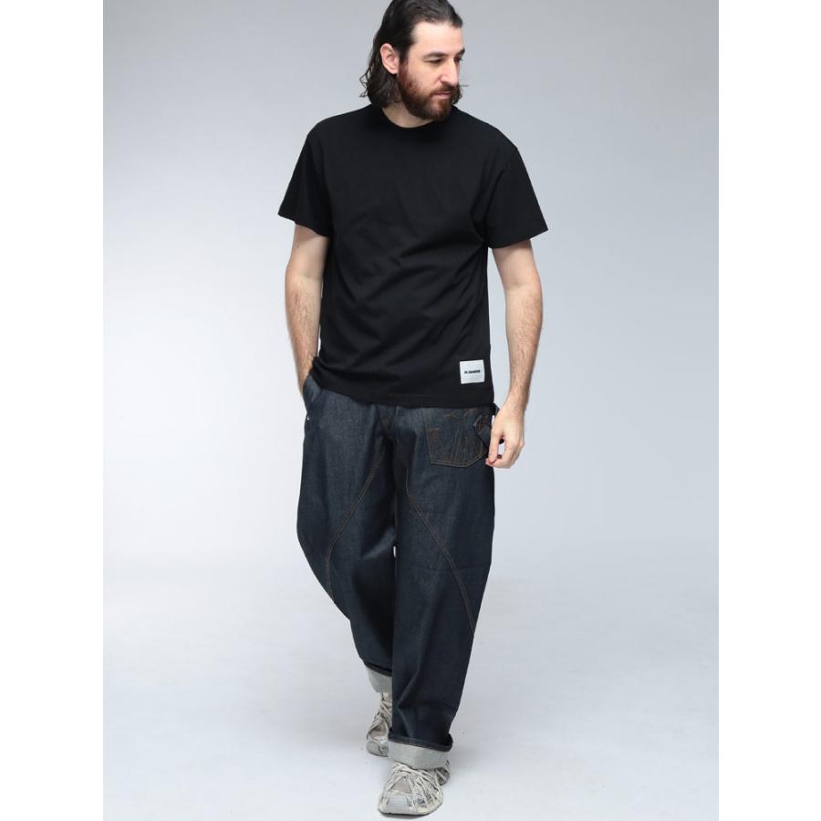 JIL SANDER（ジルサンダー） Tシャツ メンズ ロゴ タグ クルーネック