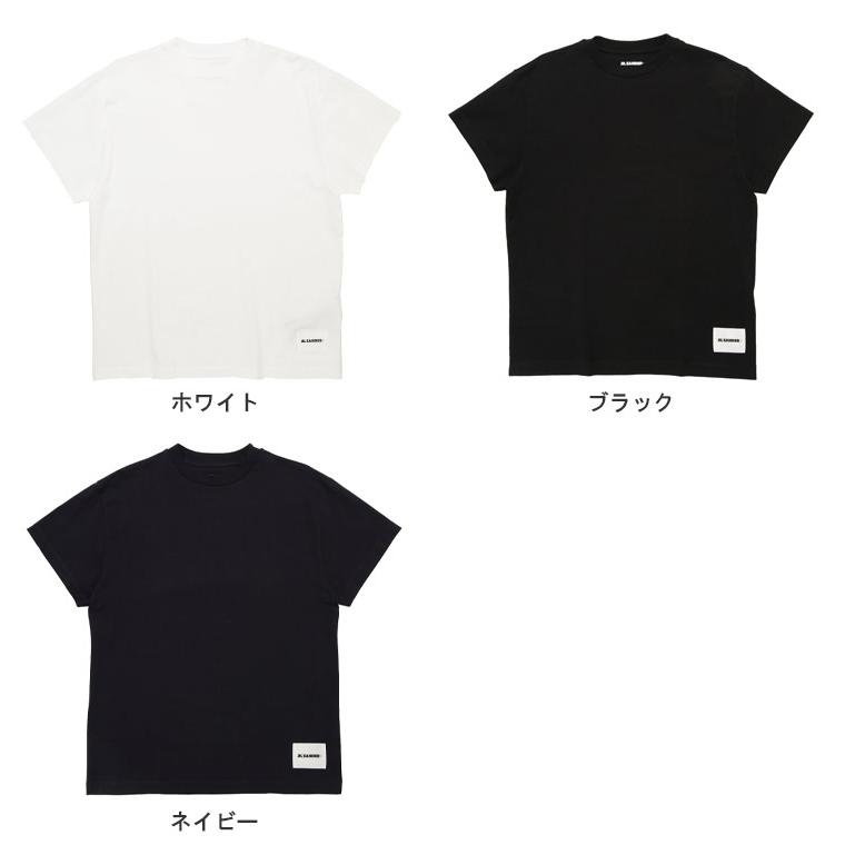 JIL SANDER（ジルサンダー） Tシャツ メンズ ロゴ タグ クルーネック