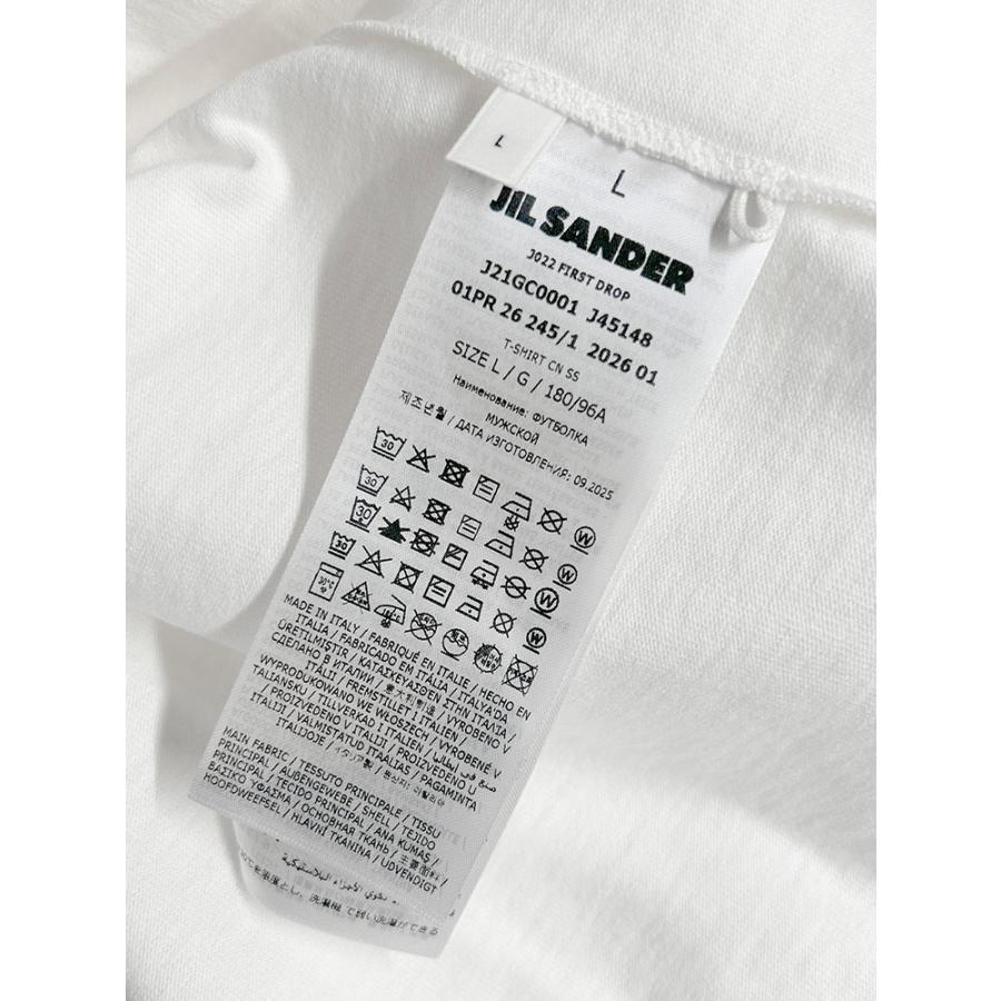 ジルサンダー ビッグシルエットTシャツ ロゴプリント 半袖 ホワイト S JIL SANDER（ジルサンダー） 半袖 Tシャツ J21GC0001 J45148 メンズ