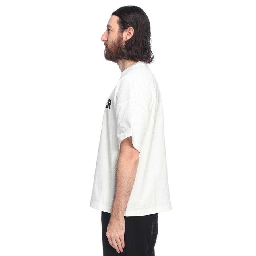 ジルサンダー ビッグシルエットTシャツ ロゴプリント 半袖 ホワイト S JIL SANDER（ジルサンダー） Tシャツ メンズ ロゴ プリント クルー