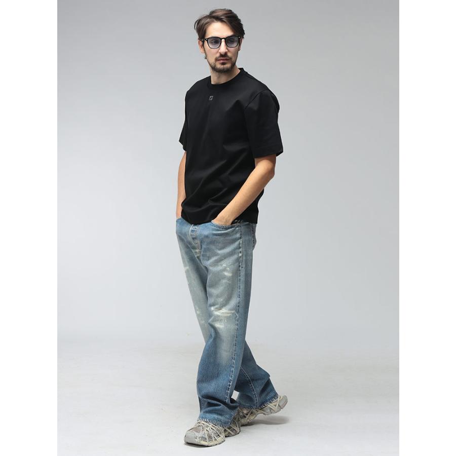 FENDI（フェンディ） メンズ Tシャツ 半袖 ロゴ ワンポイント クルー