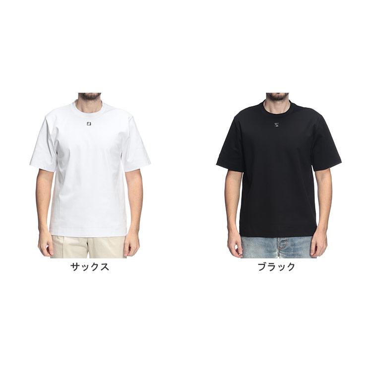 280●FENDI パッチロゴ Tシャツ ボックスロゴ 半袖 メンズ 280○FENDI パッチロゴ Tシャツ ボックスロゴ 半袖 メンズ