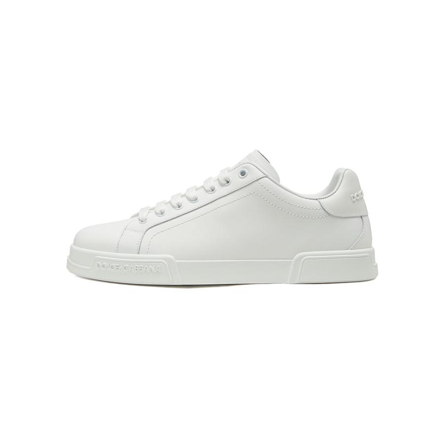 ドルチェアンドガッバーナスニーカー メンズ DOLCE＆GABBANA ロゴ レザー ローカット レースアップ スニーカー シューズ DGCS2332A1065 ブランド 靴 ホワイトの画像
