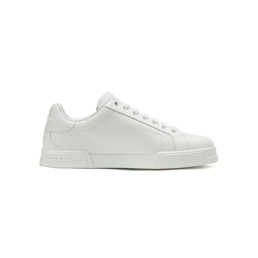 ドルチェアンドガッバーナスニーカー メンズ DOLCE＆GABBANA ロゴ レザー ローカット レースアップ スニーカー シューズ DGCS2332A1065 ブランド 靴 ホワイトの画像