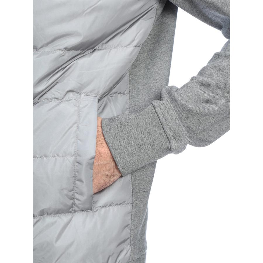 カナダグース ダウン メンズ CANADA GOOSE ロゴ コンビダウン フルジップ スウェット 切り替え パーカー HYBRIDGE HURON ハイブリッジヒューロン CG6843Mの画像