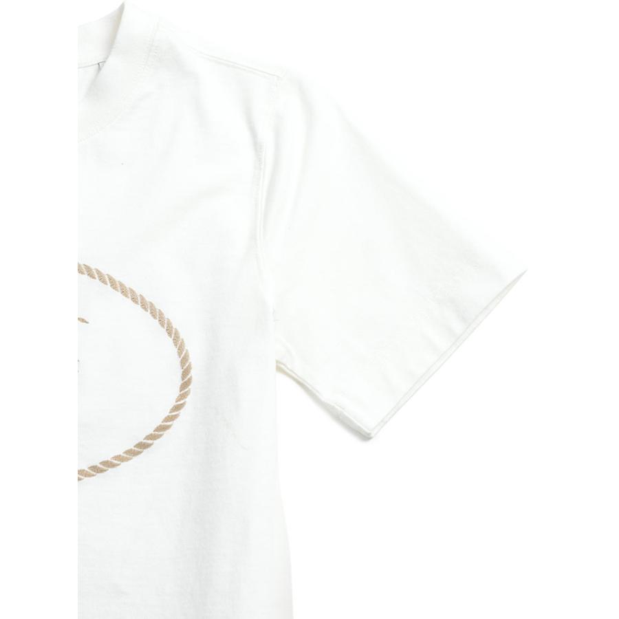 バーバリー レディース Tシャツ 半袖 BURBERRY ロゴ 刺繍 ナイトスタンプ クルーネック Tシャツ BBL81098171 ブランド トップス ホワイトの画像