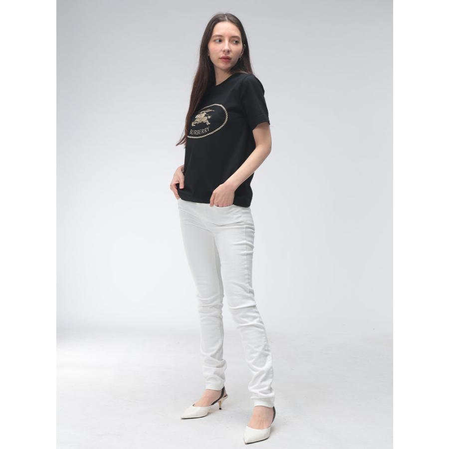 BURBERRY　カットソー　新品タグ付き BURBERRY（バーバリー） レディース Tシャツ 半袖 ロゴ 刺繍 ナイト