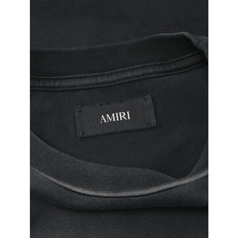 アミリ メンズ Tシャツ 半袖 AMIRI ロゴ バックビッグロゴ クルーネック Tシャツ カットソー FLAME AIAMTOJR1115 ブランド トップス ブラックの画像