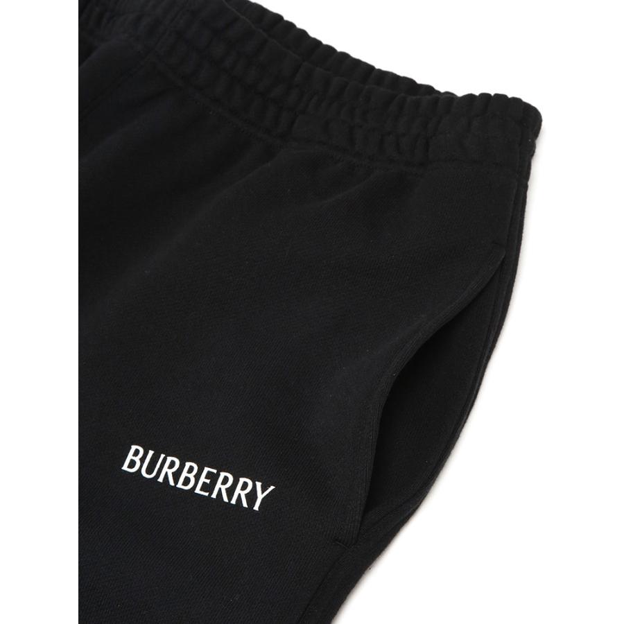 バーバリー メンズ ショートパンツ BURBERRY ロゴプリント スウェット ショート パンツ BB81190021 ブランド ボトムス ブラックの画像