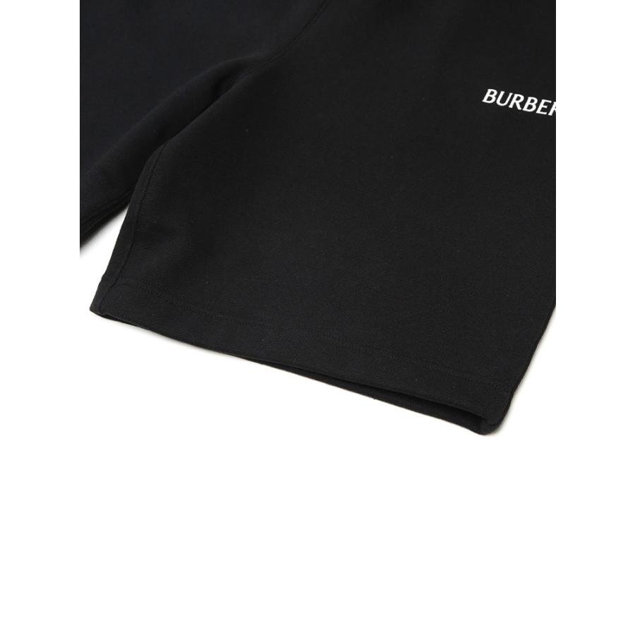 バーバリー メンズ ショートパンツ BURBERRY ロゴプリント スウェット ショート パンツ BB81190021 ブランド ボトムス ブラックの画像