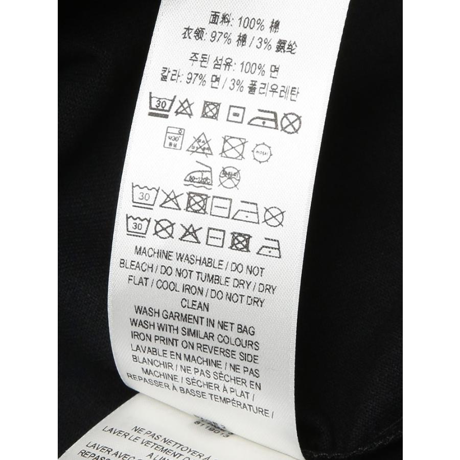 バーバリー メンズ Tシャツ 半袖 BURBERRY ロゴプリント チェック エクストリアンナイト クルーネック Tシャツ BB81190131 ブランド トップス ブラックの画像