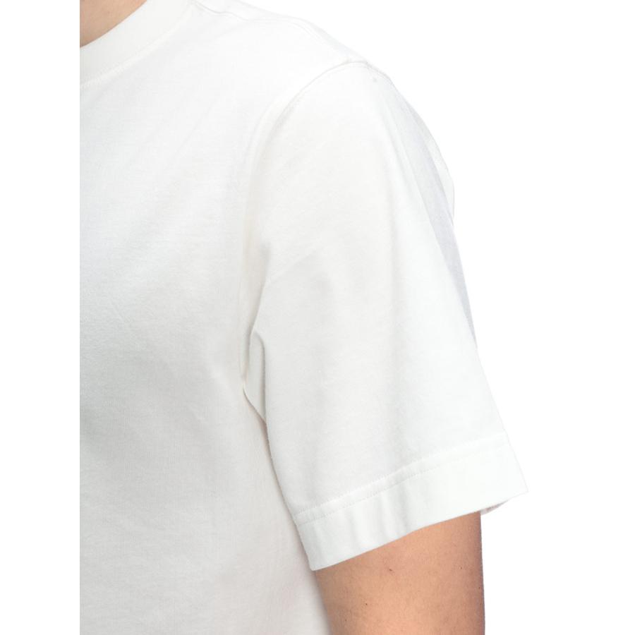 バーバリー メンズ Tシャツ 半袖 BURBERRY ロゴプリント チェック エクストリアンナイト クルーネック Tシャツ BB81190141 ブランド トップス ホワイトの画像