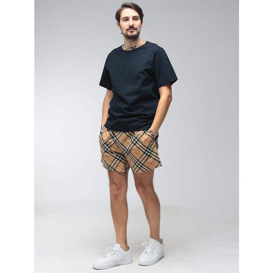 BURBERRY（バーバリー） メンズ Tシャツ 半袖 チェック切り替え クルー