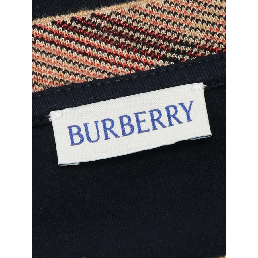 BURBERRY（バーバリー） メンズ Tシャツ 半袖 チェック切り替え クルー