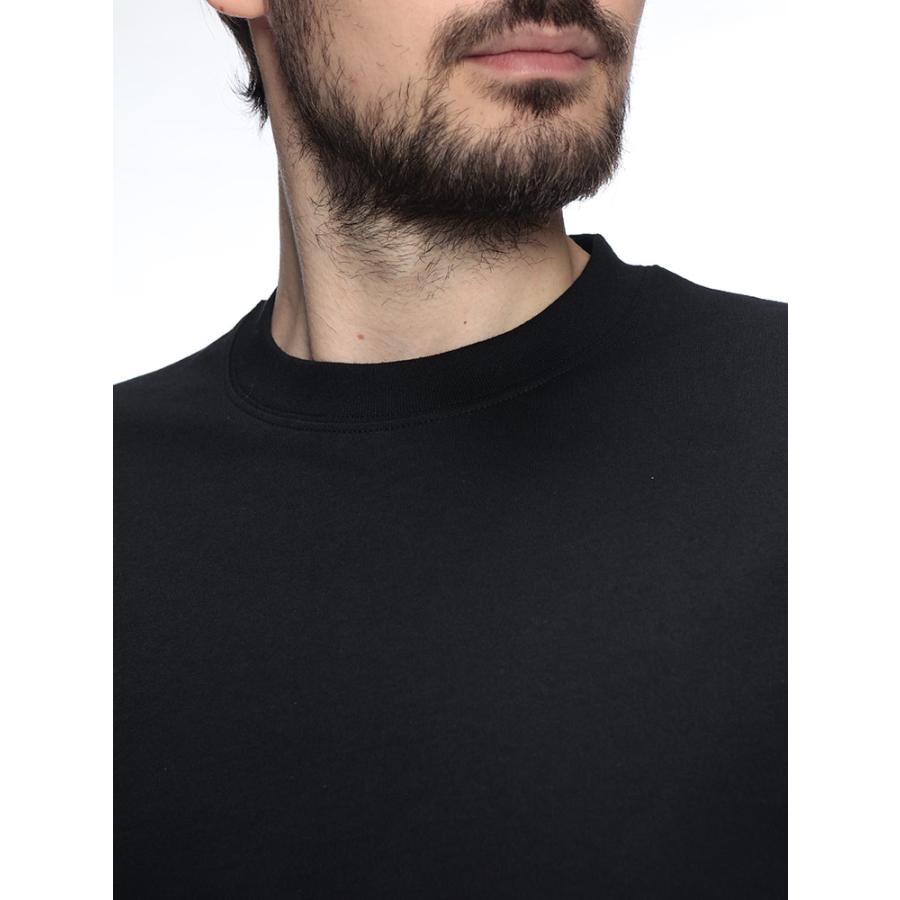 バーバリー メンズ Tシャツ 半袖 BURBERRY ロゴ チェック ラベル クルーネックTシャツ BB81048891 ブランド トップス ブラックの画像