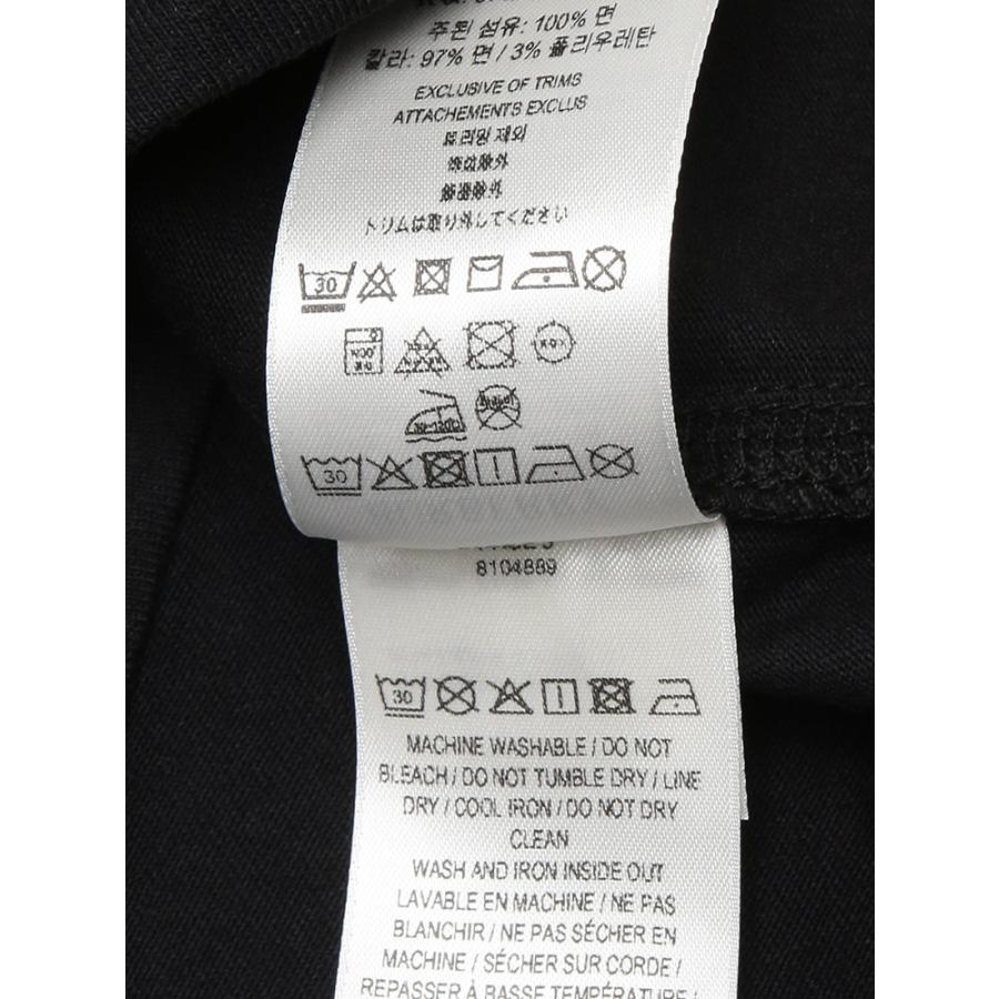 バーバリー メンズ Tシャツ 半袖 BURBERRY ロゴ チェック ラベル クルーネックTシャツ BB81048891 ブランド トップス ブラックの画像