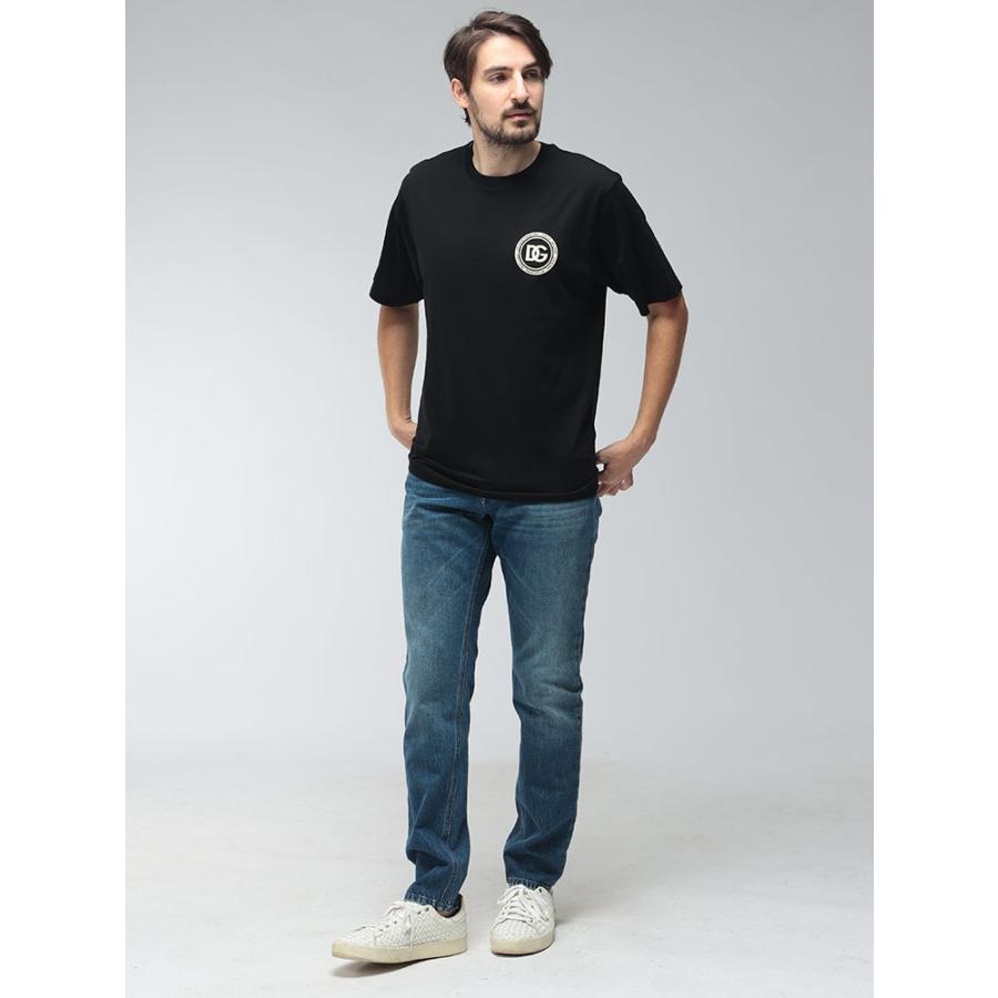 トップス DOLCE &GABBA N A Long-sleeved cropped jersey T-shirt with branded elastic in Black