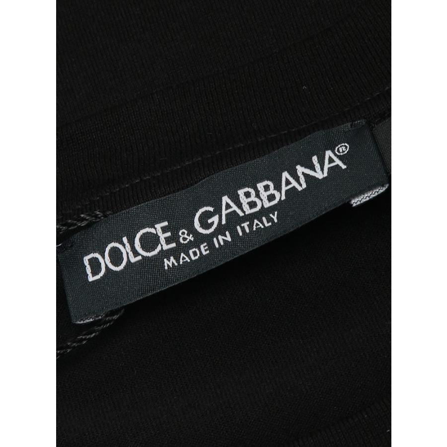 ドルチェアンドガッバーナ メンズ Tシャツ 半袖 DOLCE＆GABBANA ロゴ パッチ クルーネック Tシャツ DGG8PN9ZG7PZF ブランド トップス ブラックの画像