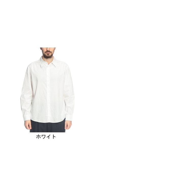 アワーレガシー OUR LEGACY メンズ シャツ 長袖 無地 レギュラーカラー White Liquid Poplin OLM4242BWP ブランド トップス シンプル 春 秋の画像