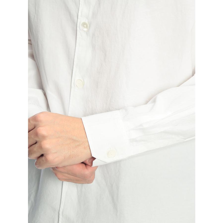 アワーレガシー OUR LEGACY メンズ シャツ 長袖 無地 レギュラーカラー White Liquid Poplin OLM4242BWP ブランド トップス シンプル 春 秋の画像