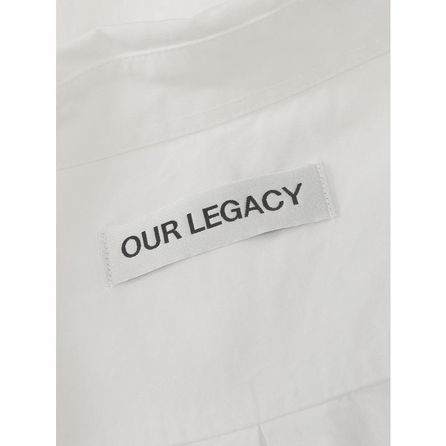 アワーレガシー OUR LEGACY メンズ シャツ 長袖 無地 レギュラーカラー White Liquid Poplin OLM4242BWP ブランド トップス シンプル 春 秋の画像