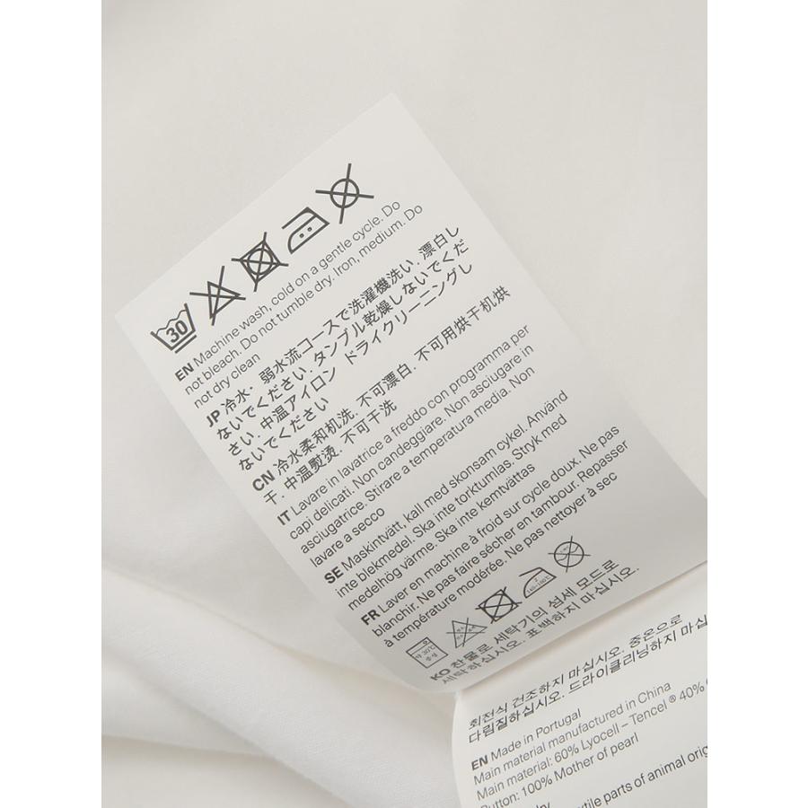 アワーレガシー OUR LEGACY メンズ シャツ 長袖 無地 レギュラーカラー White Liquid Poplin OLM4242BWP ブランド トップス シンプル 春 秋の画像