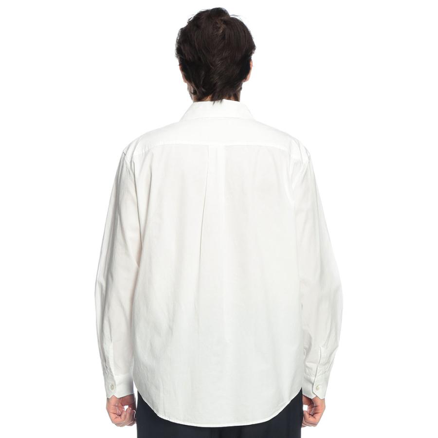アワーレガシー OUR LEGACY メンズ シャツ 長袖 無地 レギュラーカラー White Liquid Poplin OLM4242BWP ブランド トップス シンプル 春 秋の画像