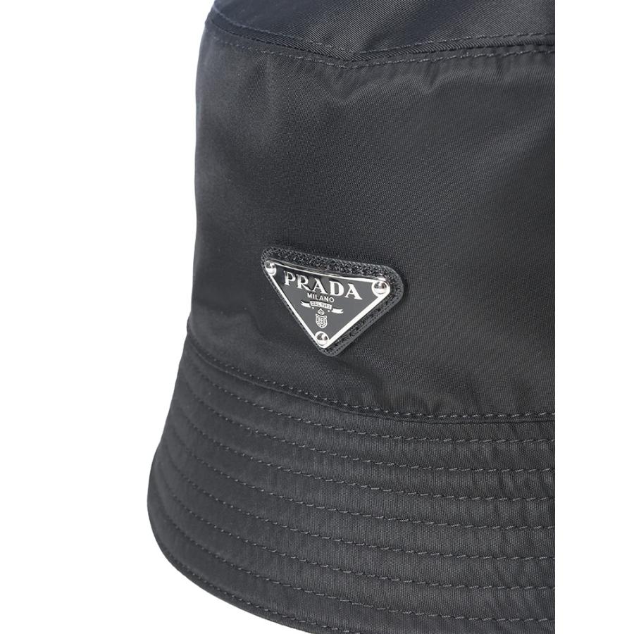プラダ メンズ バケットハット PRADA トライアングル ロゴ ワンポイント ナイロン バケハ シルバーロゴ Re-Nylon PR2HC1372DMI ブランド 帽子 プレゼントの画像