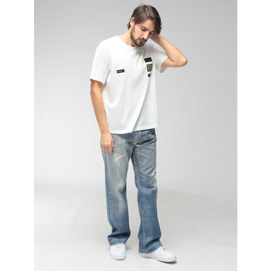 エムエムシックス メゾンマルジェラ メンズ Tシャツ 半袖 MM6 Maison Margiela ロゴ ワッペン クルーネック コットン カットソー MM6GC0069S24311 ブランドの画像