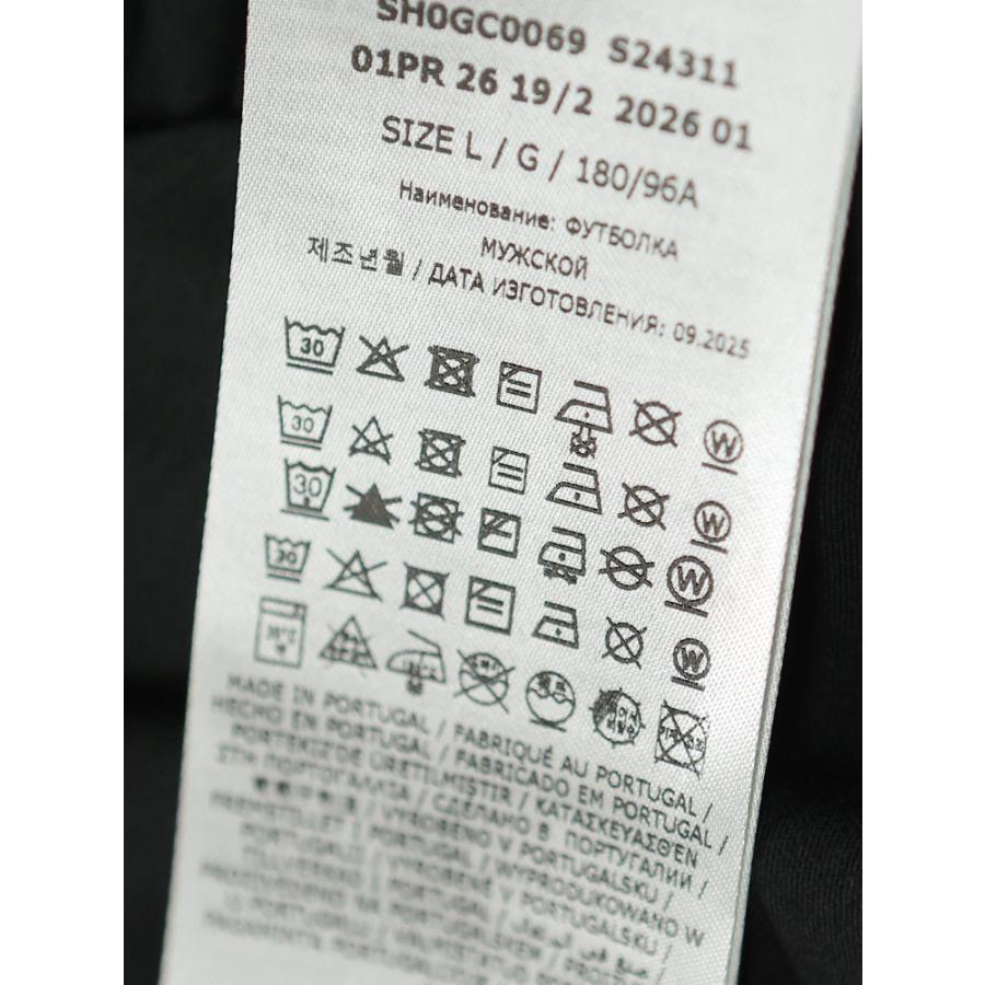 エムエムシックス メゾンマルジェラ メンズ Tシャツ 半袖 MM6 Maison Margiela ロゴ ワッペン クルーネック コットン カットソー MM6GC0069S24311 ブランドの画像