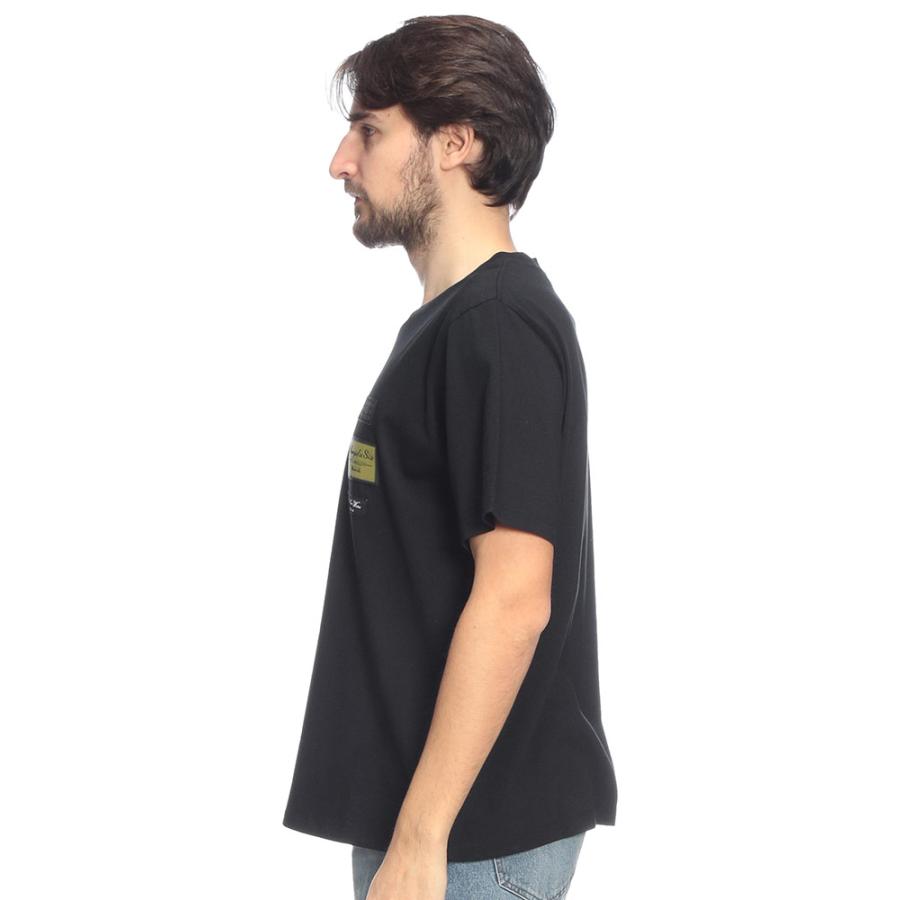 エムエムシックス メゾンマルジェラ メンズ Tシャツ 半袖 MM6 Maison Margiela ロゴ ワッペン クルーネック コットン カットソー MM6GC0069S24311 ブランドの画像