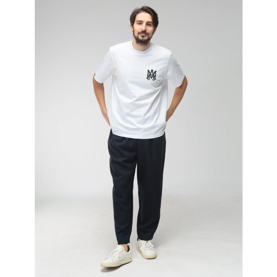 アミリ AMIRI メンズ Tシャツ 半袖 胸ロゴ クルーネック カットソー MA CORE LOGO AIAMJYTE1074 ブランド トップス コットン 春 秋の画像