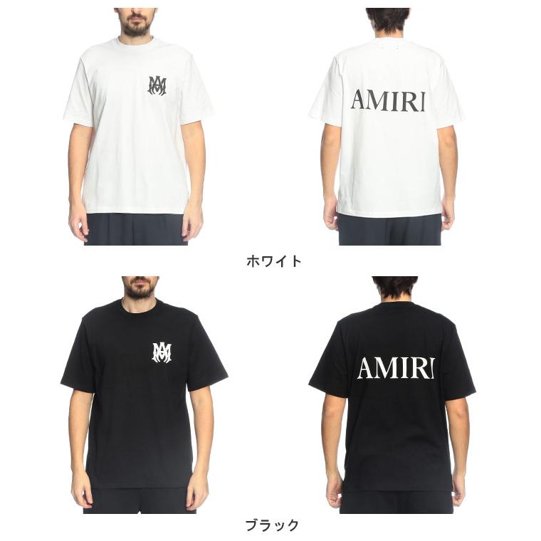 アミリ AMIRI メンズ Tシャツ 半袖 胸ロゴ クルーネック カットソー MA CORE LOGO AIAMJYTE1074 ブランド トップス コットン 春 秋の画像