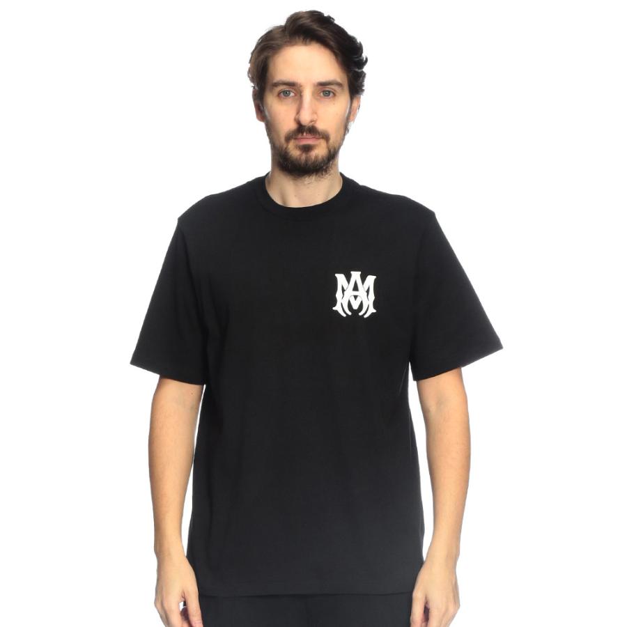 アミリ AMIRI メンズ Tシャツ 半袖 胸ロゴ クルーネック カットソー MA CORE LOGO AIAMJYTE1074 ブランド トップス コットン 春 秋の画像