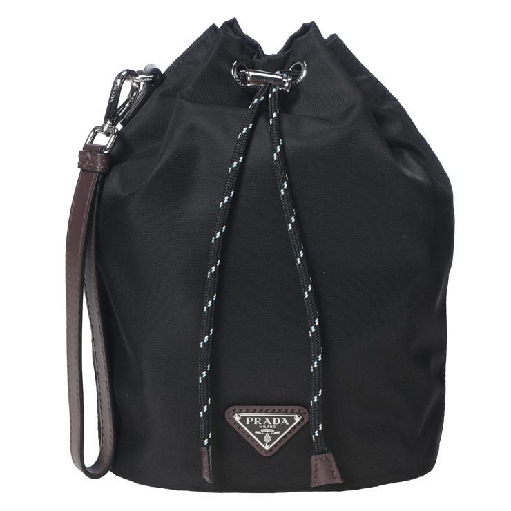 PRADA / トライアングルロゴ ボディバッグ ナイロン ブラック メンズ PRADA（プラダ） メンズ ポーチ PRADAトライアングル ロゴ スピード