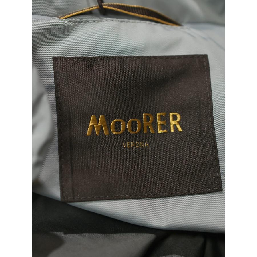 ムーレー メンズ ジャケット MOORER フルジップ 襟付き ダブル ブルゾン NABUCCO-KM ナブッコ MRNABUCCOKM26S ブランド アウター グレーの画像