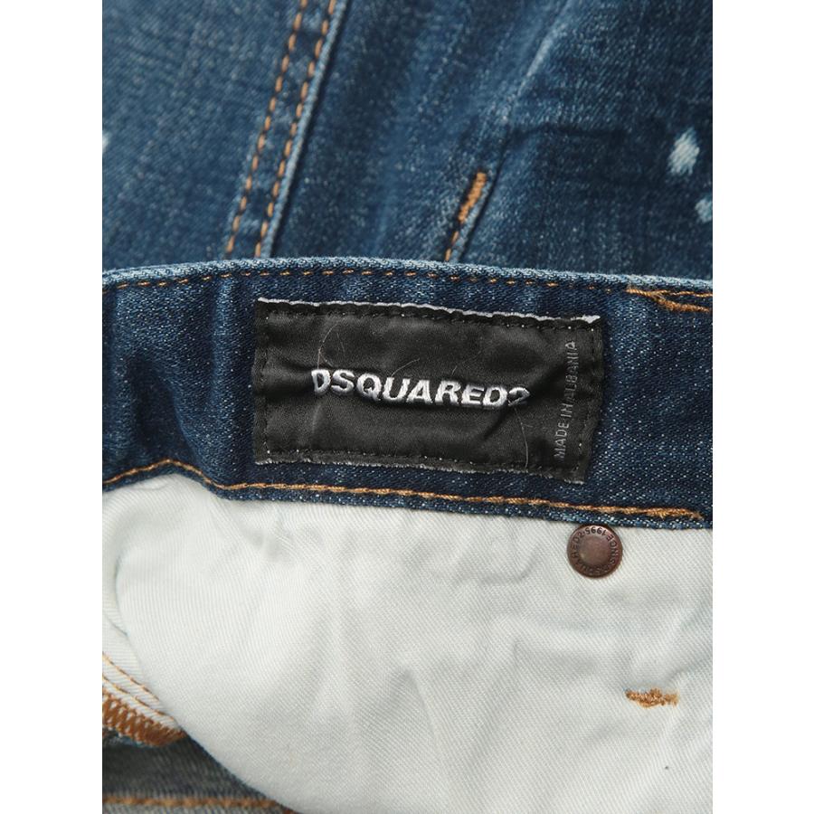 ディースクエアード DSQUARED2 メンズ ジーンズ ダメージ ペイント  ボタンフライ デニムパンツ SLIM TWST D2LB1874S30664 ブランド ボトムス パンツ ジーパンの画像