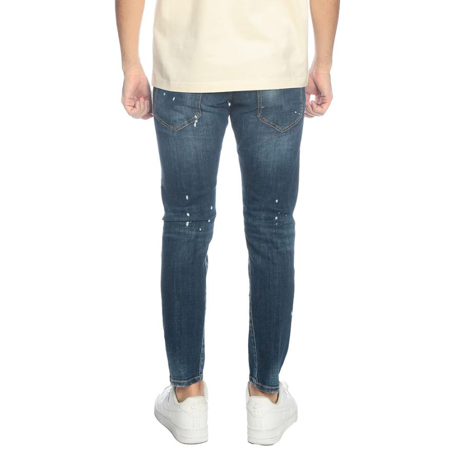 ディースクエアード DSQUARED2 メンズ ジーンズ ダメージ ペイント  ボタンフライ デニムパンツ SLIM TWST D2LB1874S30664 ブランド ボトムス パンツ ジーパンの画像