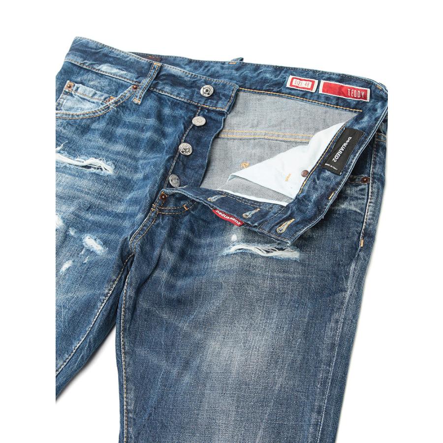 ディースクエアード DSQUARED2 メンズ ジーンズ ダメージ ボタンフライ デニムパンツ TEDDY D2LB1854D30011 ブランド ボトムス パンツ ジーパンの画像