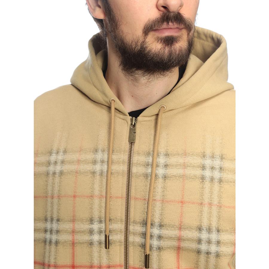 バーバリー BURBERRY メンズ パーカー 長袖 グラデーションチェック フルジップ BB81190341 ブランド トップス フード チェック スウェットの画像