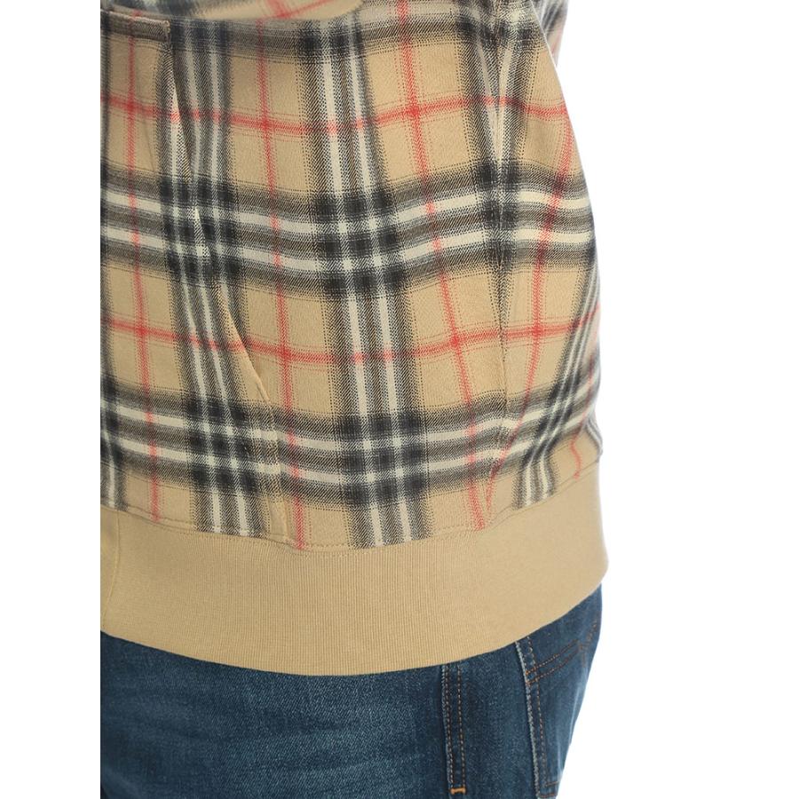 バーバリー BURBERRY メンズ パーカー 長袖 グラデーションチェック フルジップ BB81190341 ブランド トップス フード チェック スウェットの画像