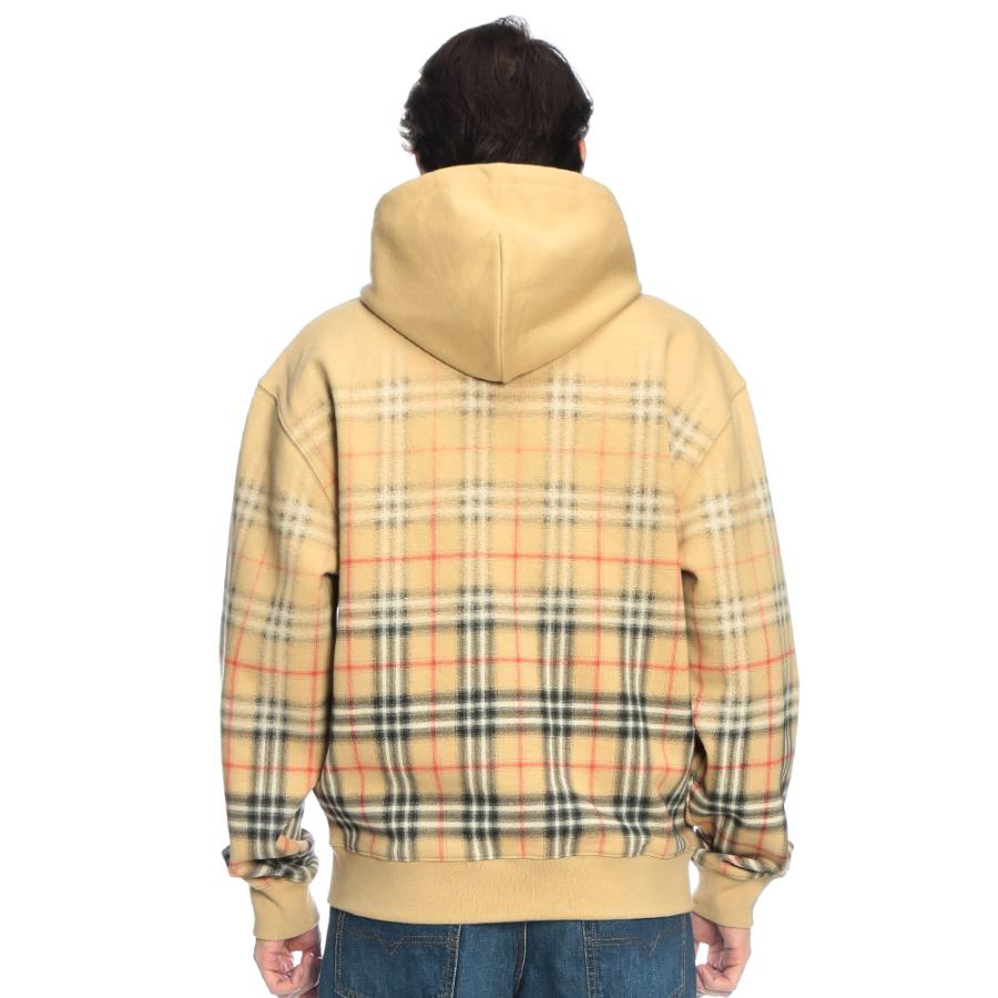 バーバリー BURBERRY メンズ パーカー 長袖 グラデーションチェック フルジップ BB81190341 ブランド トップス フード チェック スウェットの画像