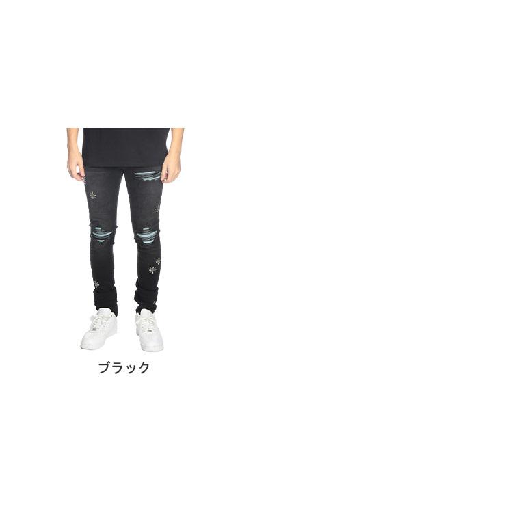 アミリ AMIRI メンズ ジーンズ ダメージ ビーズ ボタンフライ パンツ STUD MX1 AIAMBMJE1002 ブランド ボトムス デニム ストレッチ ジーパンの画像