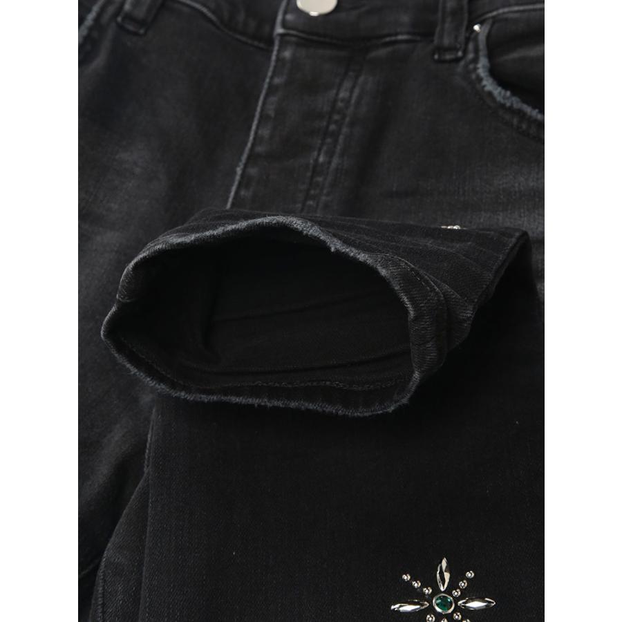アミリ AMIRI メンズ ジーンズ ダメージ ビーズ ボタンフライ パンツ STUD MX1 AIAMBMJE1002 ブランド ボトムス デニム ストレッチ ジーパンの画像