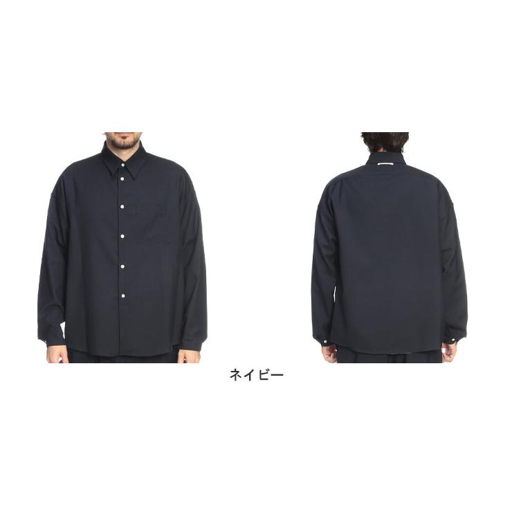 マルニ MARNI メンズ シャツ 長袖 ウール 無地 レギュラー MACUMU0061A3 ブランド トップス ポケット シンプルの画像