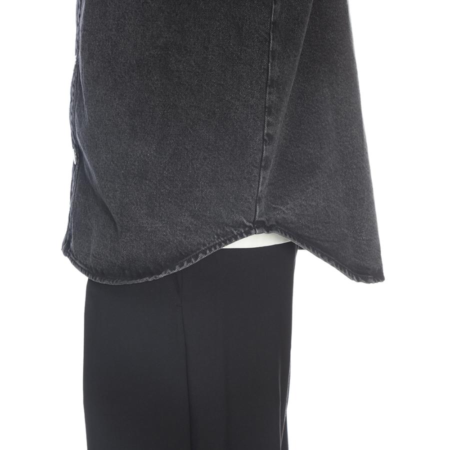 アミパリス AMI PARIS メンズ デニムシャツ ジャケット AMUJK897DE0124デニムシャツ ブルゾン スナップボタン ウォッシュ加工 ブランド アウターの画像