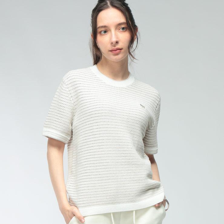 MAISON KITSUNE（メゾン キツネ） レディース ニット Tシャツ 半袖